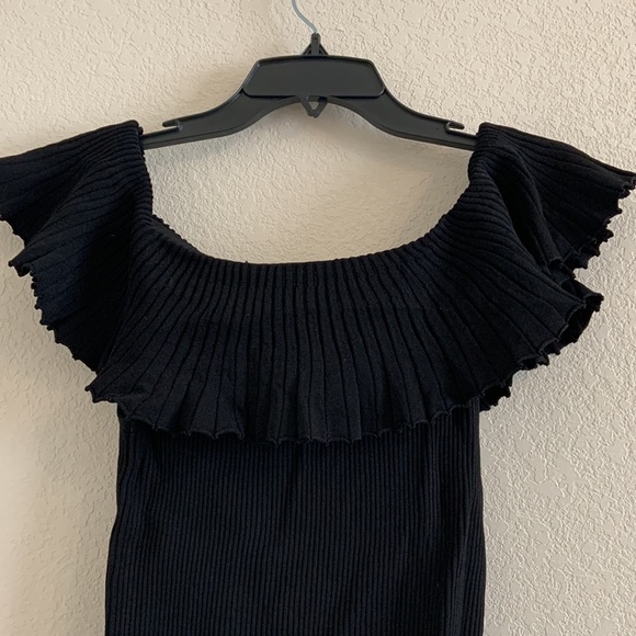 WHBM • Ruffled Ribbed-Knit Sweater - Picture 3 of 6